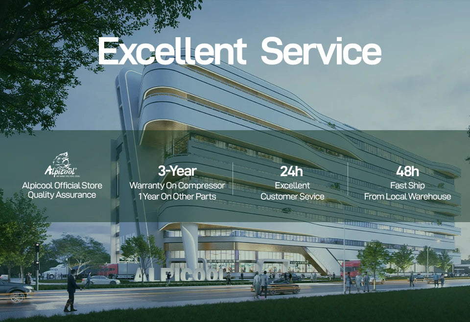 Alpicool NL9 9L Portable Refrigerator 12V/24V Small Car Fridge 100V~240V AC Electric Cooler Plug in Mini Freezer for Camping