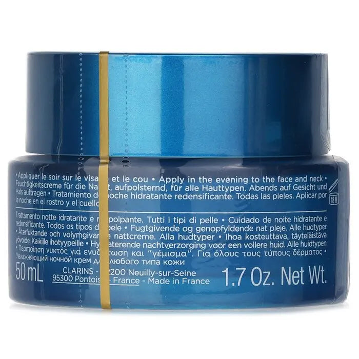 Clarins Hydra-Essentiel [HA²] Plumps, Moisturizes And Quenches Night Cream 50ml/1.7oz , All Skin Types, Original Skin Cares