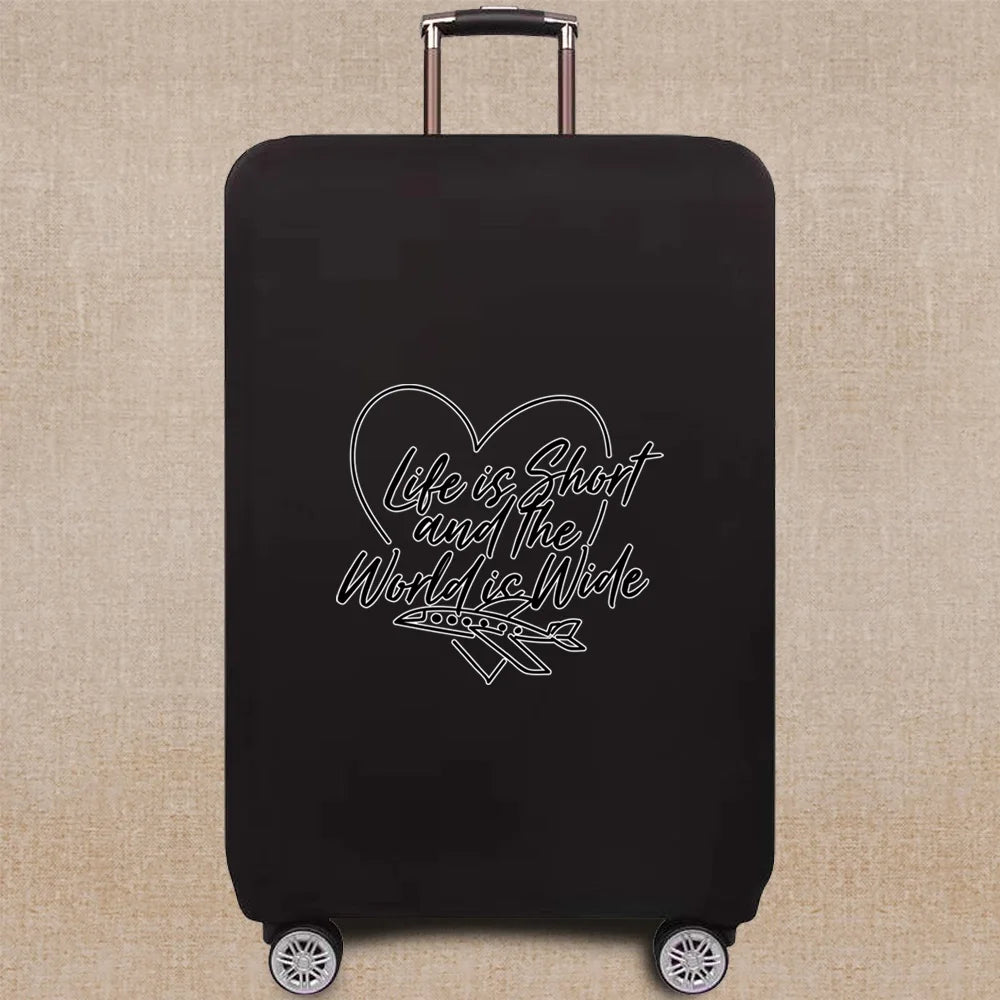 Travel Elastic Protective Cover Luggage Case Travel Global Pattern Series Luggage Cover 18-32inch Travel Accessories