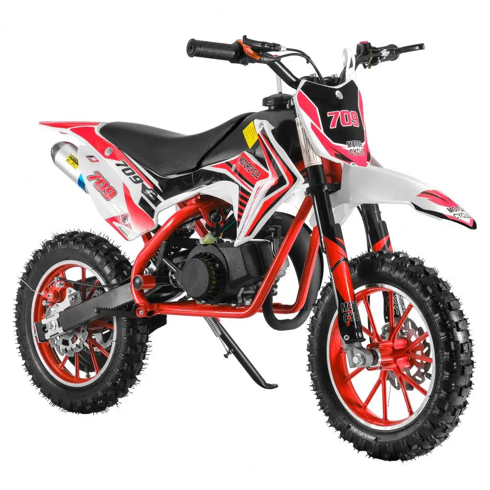 49cc 2-Stroke Kids Dirt Bike (Red)