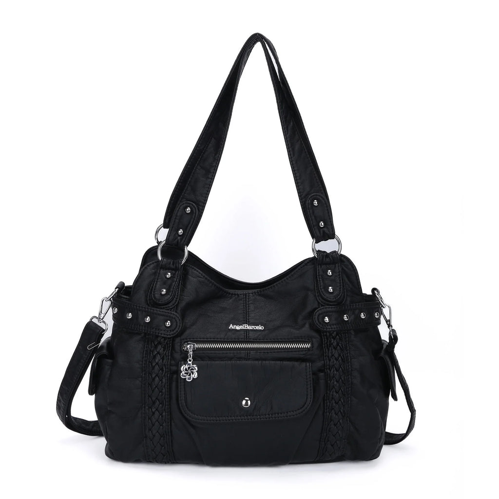Bag Women Handbags Satchel Top-handle shoulder bag PU Crossbody Bag Dumpling Pack Multi-pockets Shoulder Bags Purse
