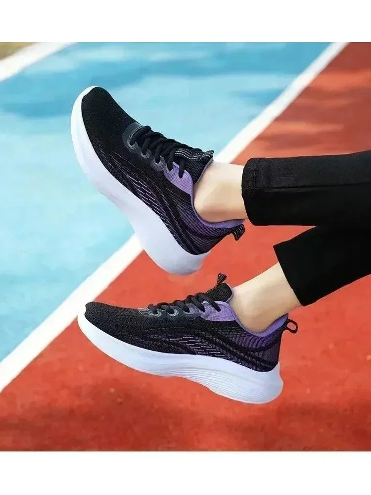 2025 Women’s Casual Mesh Running Shoes — Anti-Slip, Breathable, Elastic Slip-On | Summer Fashion & Couple Style