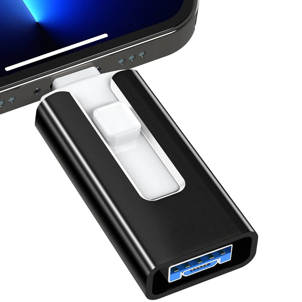 BiNFUL J32 OTG USB 3.0 Flash Drive — Metal, Multi-Device (iPhone/iPad/Android/PC), Plug-and-Play
