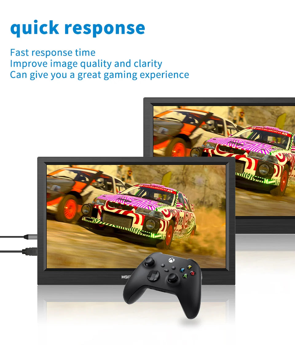 HGFRTEE 11.6" Portable Monitor — 1366×768 | IPS (ADS) | 60Hz | Speakers