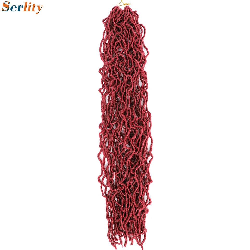 Serlity Faux Locs Extensions — 36"/24"/18" Soft Goddess Dreadlocks Crochet Hair