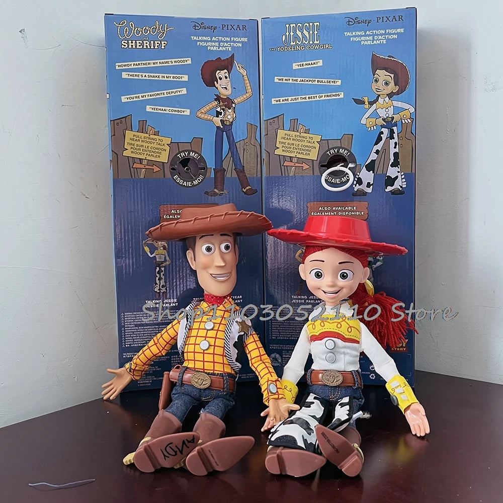 Toy Story 4 Talking Woody Jessie Action Figure Sing Soft Cute  Anime Figure Decoration Birthday Model Gift Toys