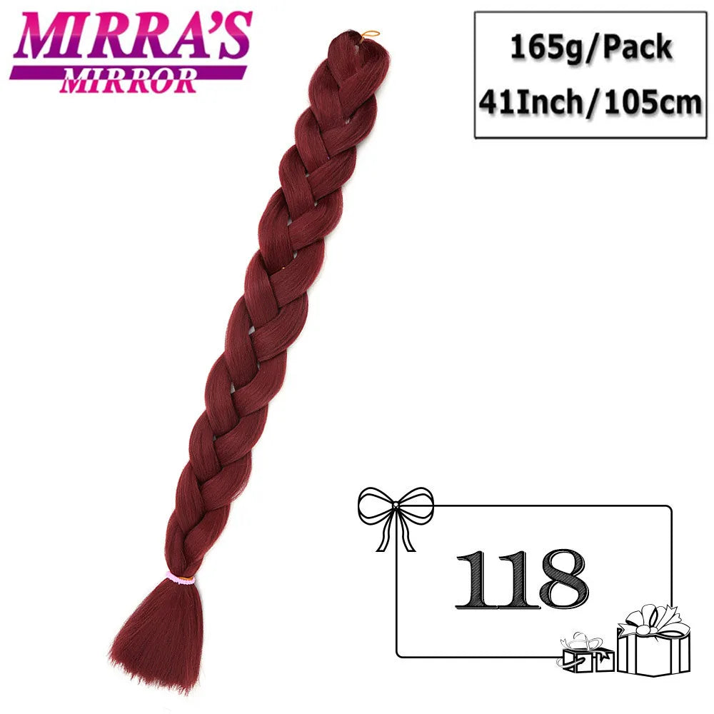 Long Jumbo Braids Hair 82 Inch Synthetic Braiding Hair Extensions Afro Fake Hair High Temperature Fiber Jumbo Box Braids Pink