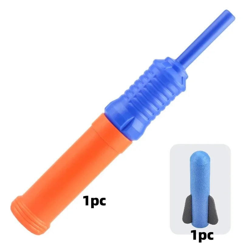 Foam Rocket Launcher Toy Set for Kids Outdoor Birthday Gifts – 3 Soft Rockets per Launcher Shoots Up to 50 Feet