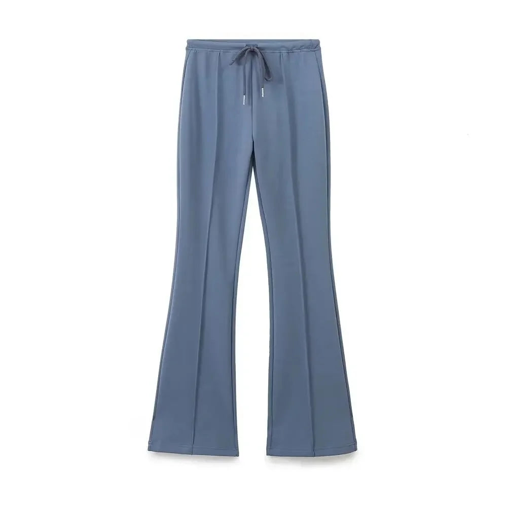 Women’s Embroidered Sweatshirt & Fleece-Lined Joggers Set – Cozy 2-Piece Sports Outfit (Fall New Arrival)