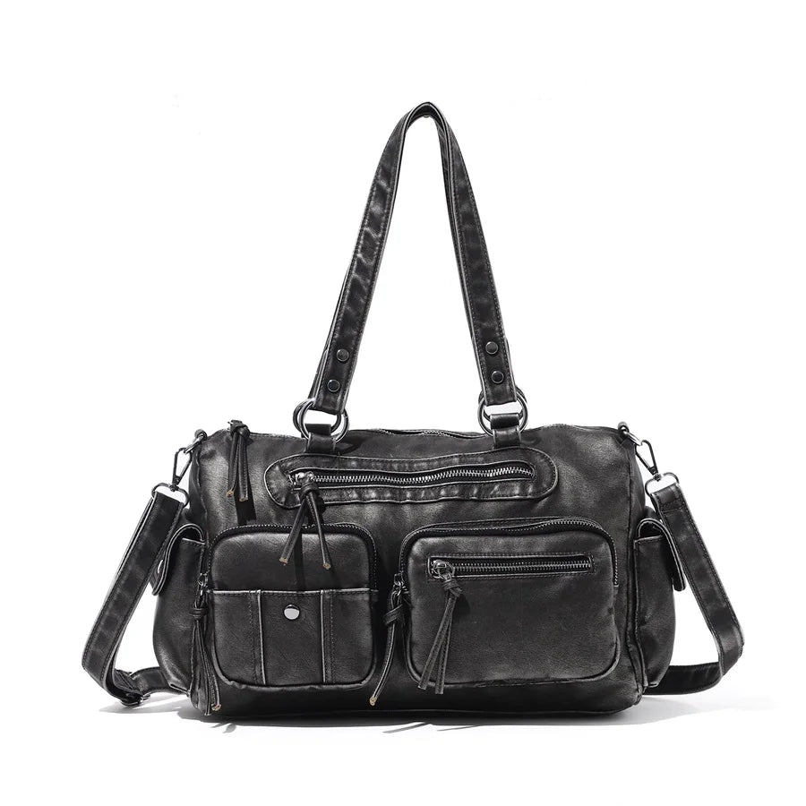 Venn Angel Women's Shoulder Bag Soft PU Handbg Fashion Tote Large Capacity Crossbody Shoulder Bag Snakeskin Handbag Purse