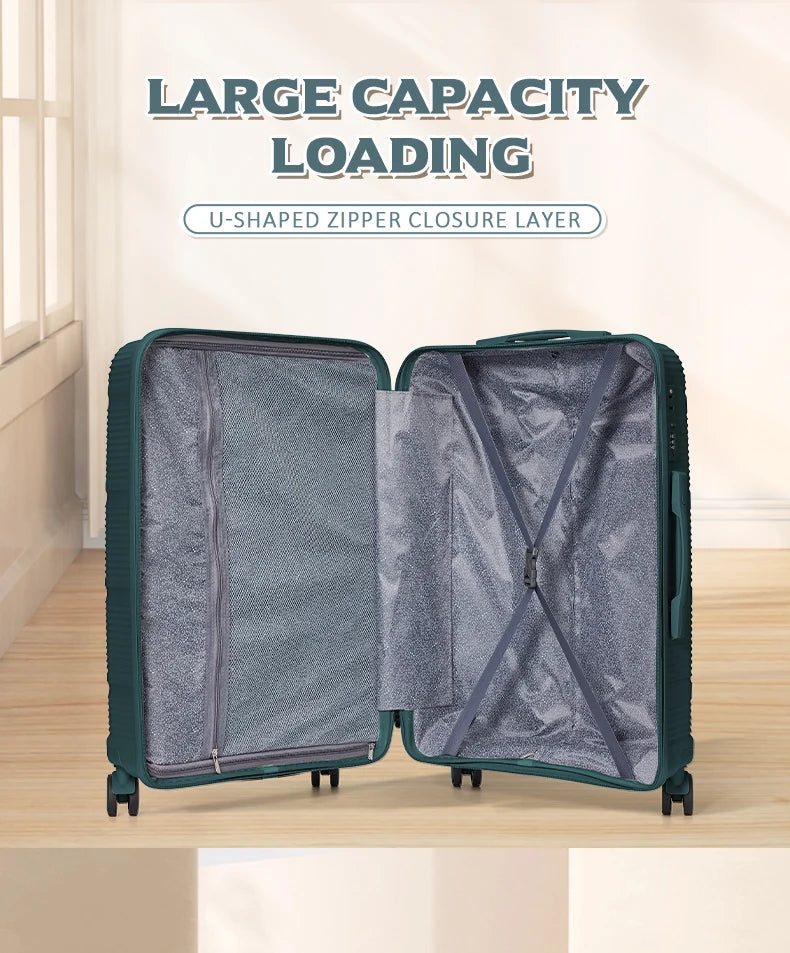 2024 New Design Travel Suitcase Rolling, Women Men Carry on Travel Trolley Case 20 Inch, Boarding Cabin Luggage Suitcase 24 28''