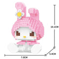 KEEPPLEY Sanrio Anime Hello Kitty My Melody Cinnamoroll Pompompurin Kuromi Building Blocks Girl Kid Holiday Christmas Gift