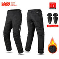 Winter Waterproof Motorcycle Overpants Quick Release Touring Moto Pants Men's Warm Windproof Motorbike Trousers CE Kneepads