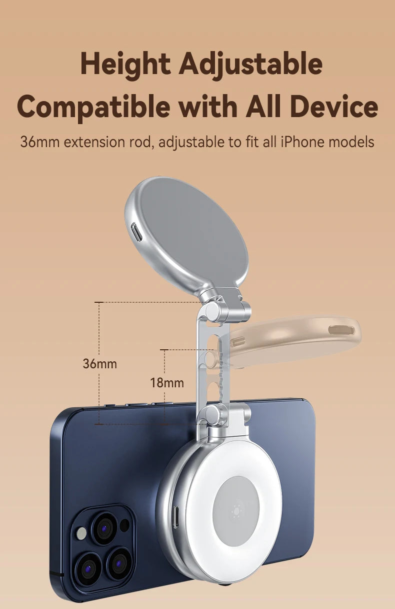 TELESIN Magnetic Phone Camera Shoot Hand Grip Phone Holder Shooting Aid Remote Control Handle for Iphone HUAWEI SAMSUNG Phone