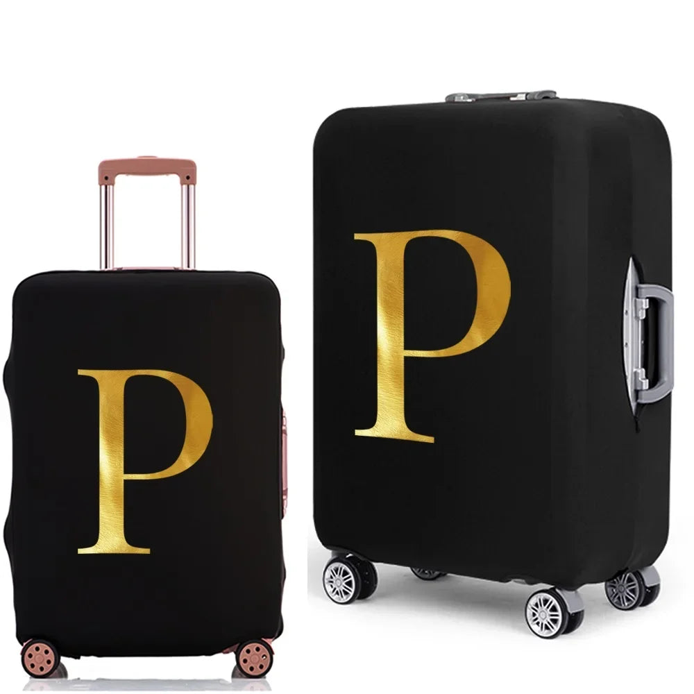 Letter Print Luggage Cover Thicker Suitcase Protective Case Trunk Case Apply Elastic Dust Case for 18" To 32" Travel Accessories