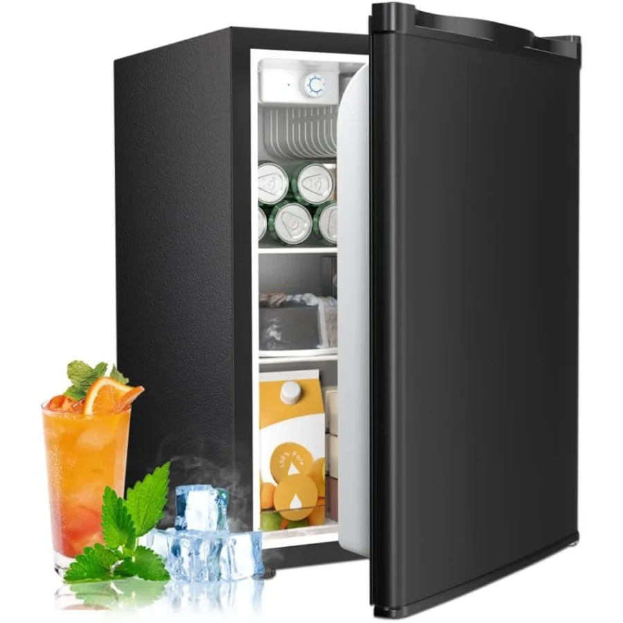 2.56 Cu.Ft. Mini Fridge with Freezer for College Dorm Office Bedroom Apartment Compact Refrigerator with Adjustable Thermostat