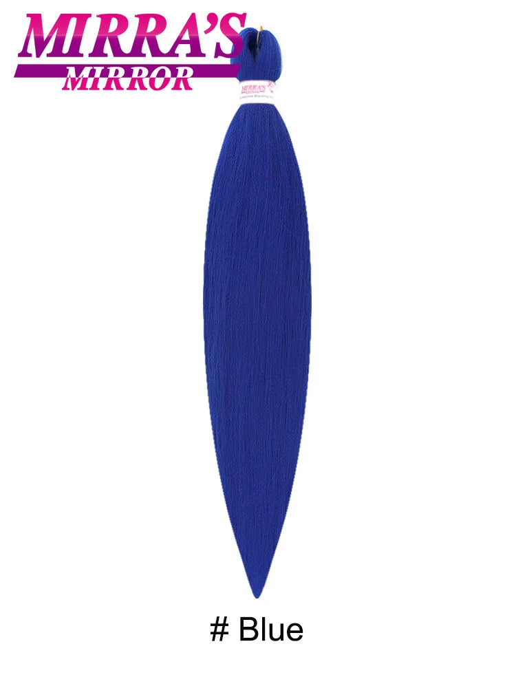 Synthetic Pre Stretched Braiding Hair Easy To Make Senegalese Box Braid Natural Soft Hair Bundles Blue Red Yellow Pink Braids