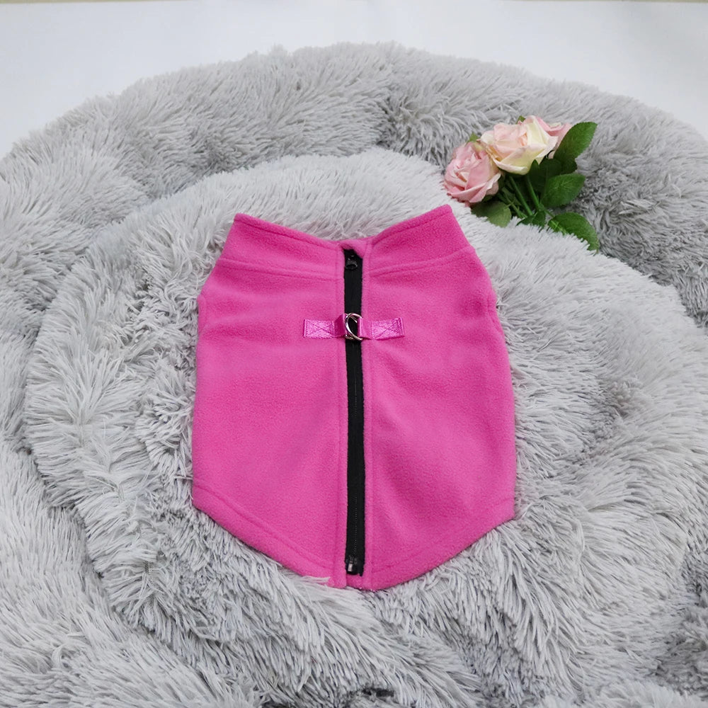 Winter Dog Clothes Soft Fleece Chihuahua Jacket French Bulldog Coat for Small Medium Dog Cat Warm Vest Puppy Pug Pet Apparel