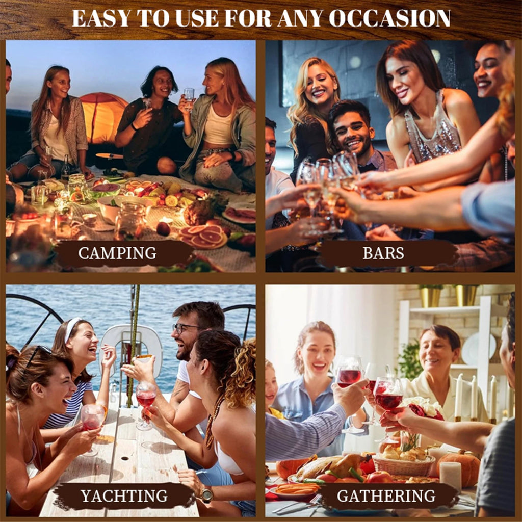 Glass Top Smoker Cocktail Smoker Kit With 4PCS Wood Chips Bartender Accessories For Whiskey Drinks Smoking Gift Kit for Men