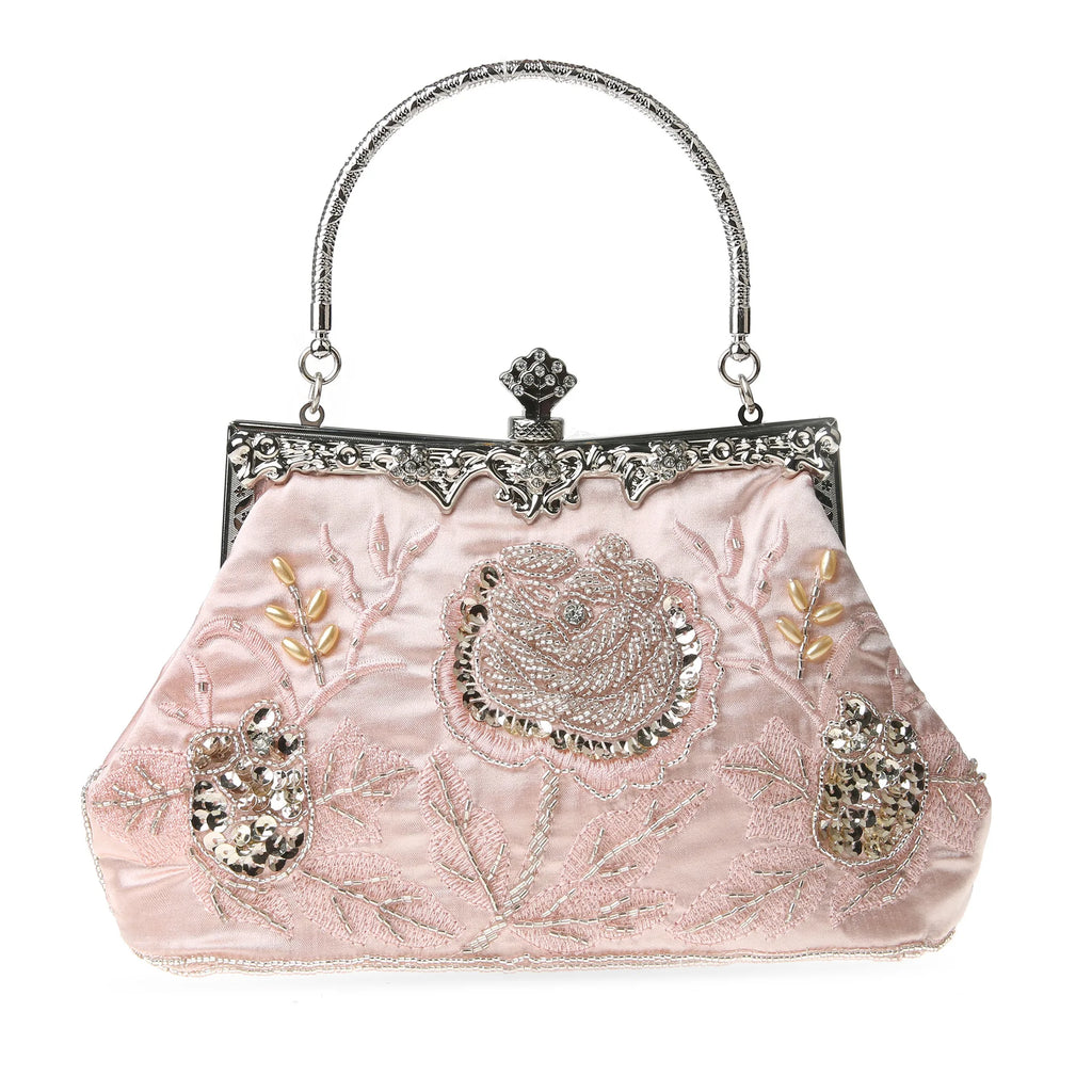 Bead Embroidery Women Evening Bag Diamonds Shell Lady Small Day Clutches Party Dinner Bag Wedding Bridal Pearl Handbags Purse