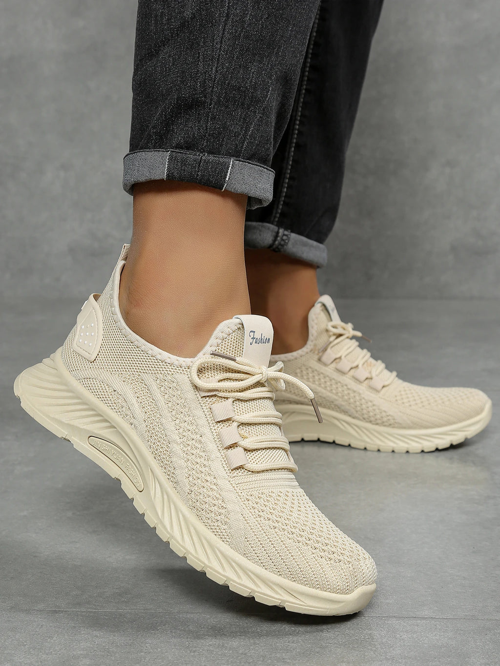 Women’s Casual Fly-Weaving Sneakers (SA1806) — Lightweight, Breathable Lace-Up | Fall 2025 Trend