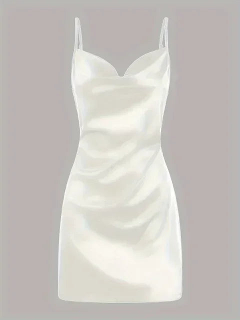 2024 Lady va va voom Satin hip suspender dress women's dress