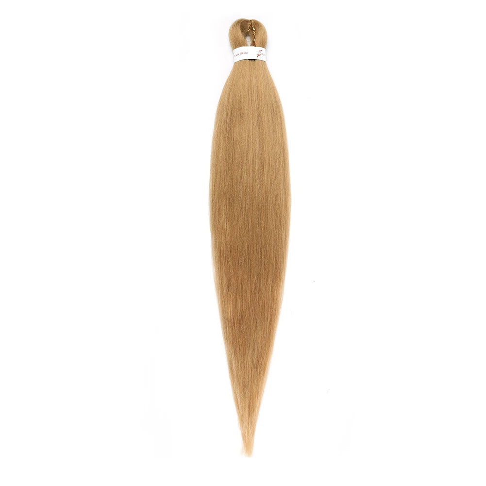 Pre-stretched Braids Hair Professional Itch Free Hot Water Setting Synthetic Fiber Ombre Yaki Texture Braid Hair Extensions