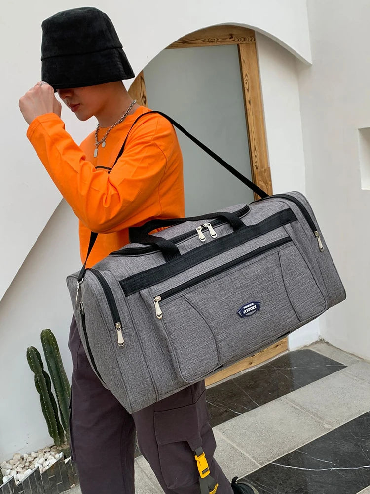 Oxford Waterproof Men Travel Bags Hand Luggage Big Travel Bag Business Large Capacity Weekend Duffle Travel Bag Fitness Bag
