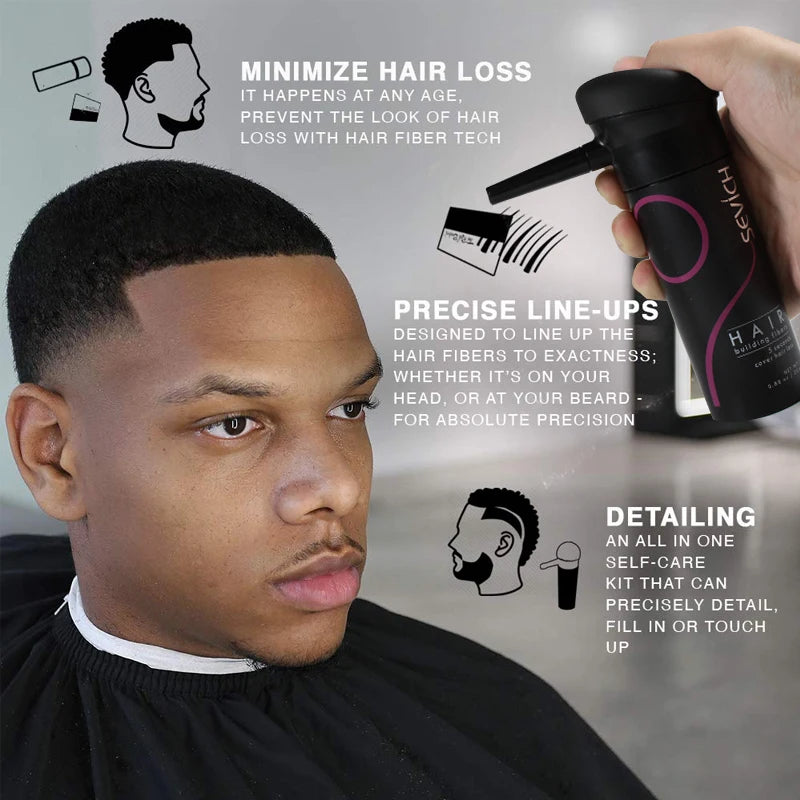 SEVICH Keratin Hair Fiber Set – Covers Sparse Hair & Bald Spots (25g)