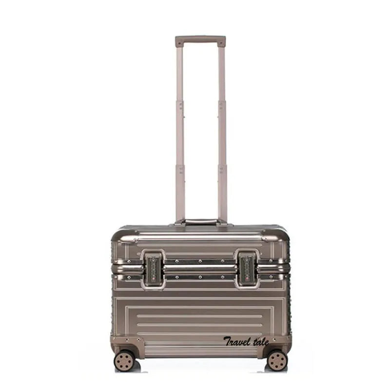 Carrylove Aluminum Spinner 18" Camera Trolley Suitcase Pilot Luggage Bag Photography Suitcase On Wheels