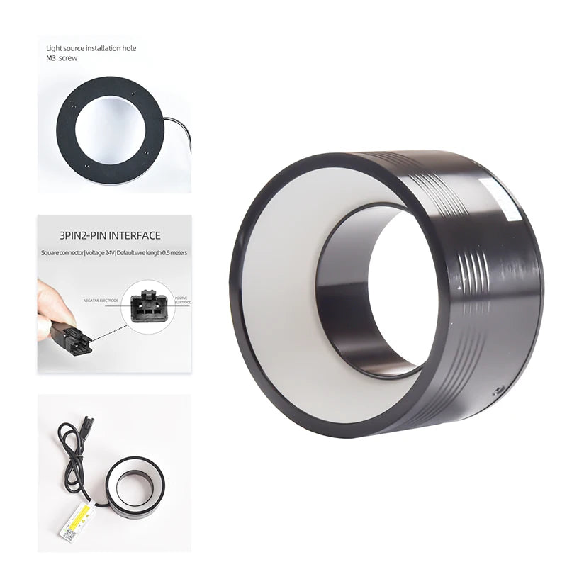 Shadowless Light Source Vision Inspection System with High Brightness & Uniformity for CCD Industrial Camera LED Machine Vision