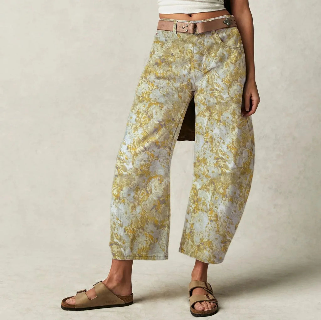 Loose Women's Jeans 2025 Spring Cross-Border Ebay Street Style Low Waist Tapered Denim Cotton Polyester Blend Nine-Piece Pants