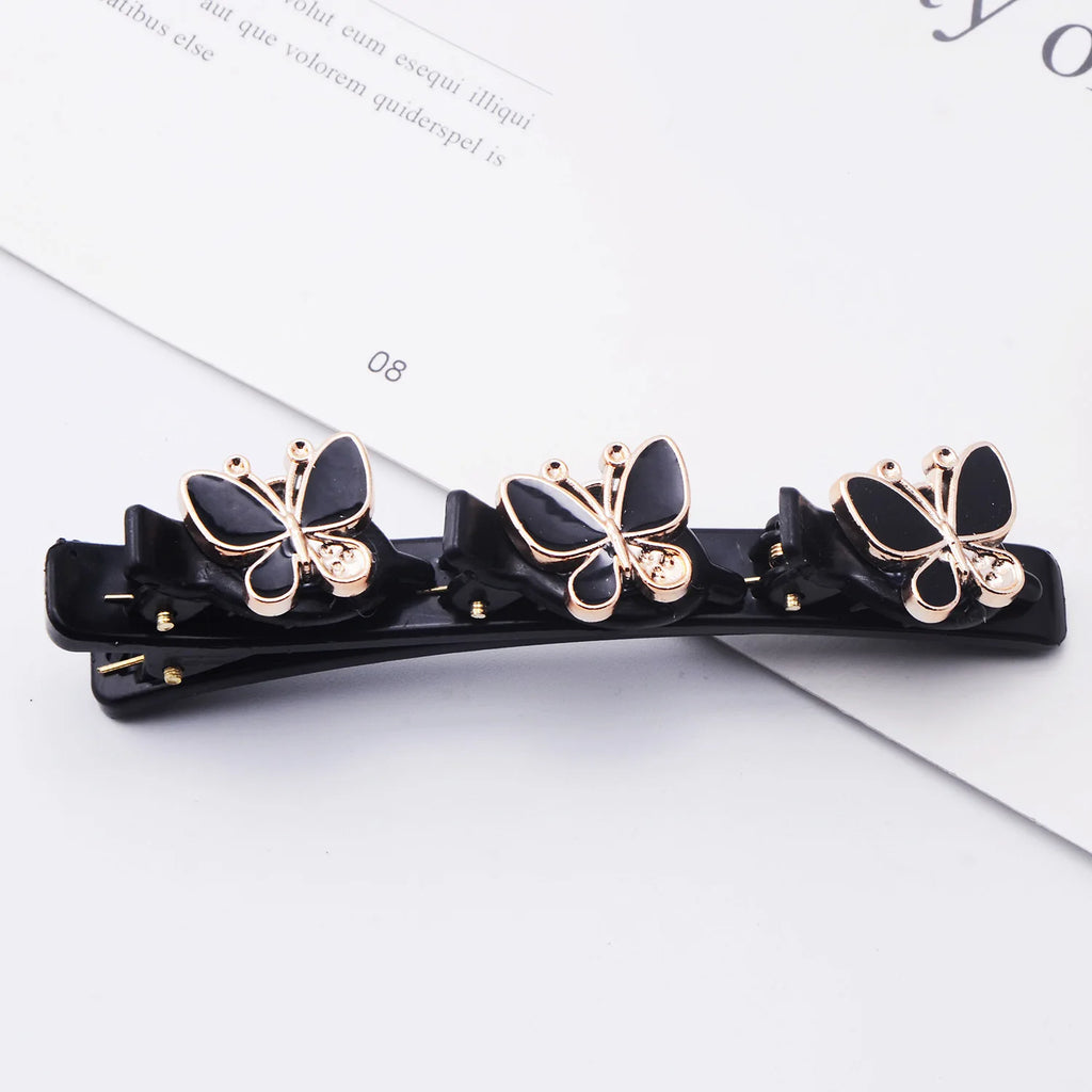 Elegant Butterfly Braided Hair clip for women Korean version Side Clip Fashion Girl Hairpin Hair Accessories duckbill clip