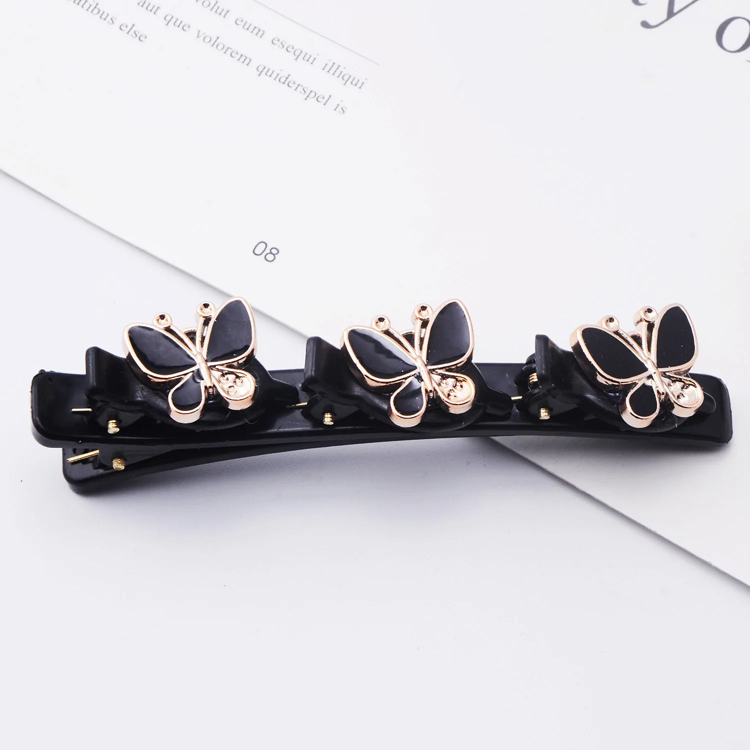 Elegant Butterfly Braided Hair clip for women Korean version Side Clip Fashion Girl Hairpin Hair Accessories duckbill clip