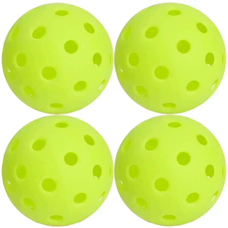 Outdoor Pickleball Balls — 40-Hole Tournament Standard (74 mm, PE Material)
