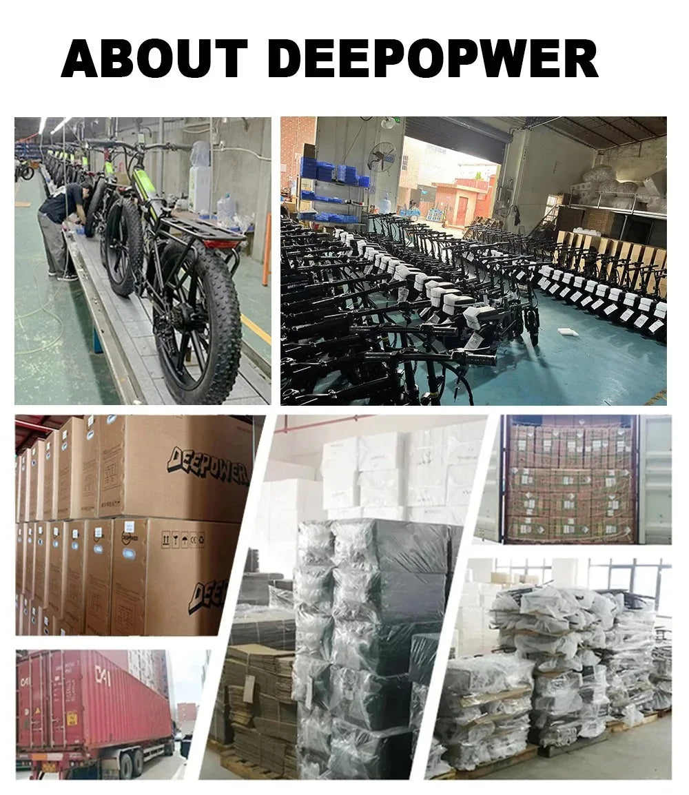 DEEPOWER S7Pro Off-Road Electric Bike — 48V 60Ah LG Battery, 1500W, 20x4 Fat Tires