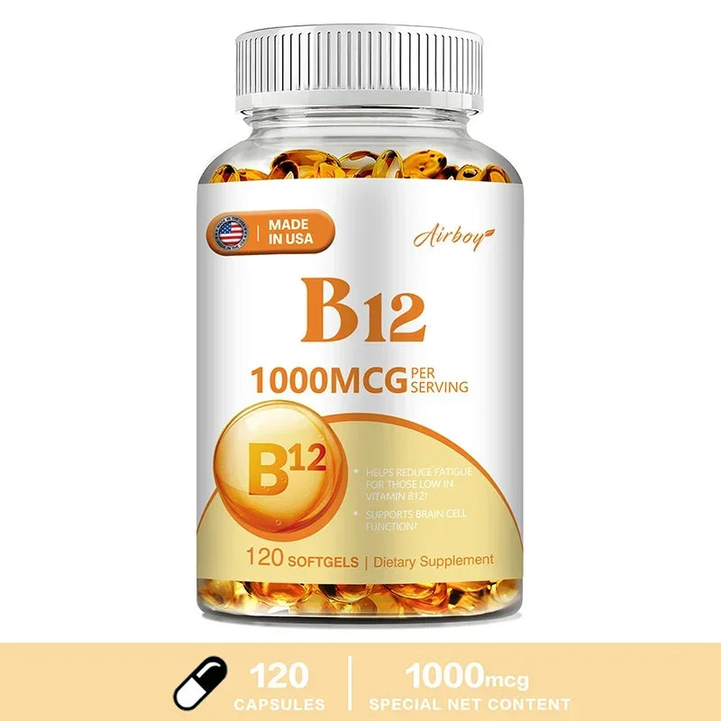 Vitamin B12 Capsules — Energy & Nerve Support