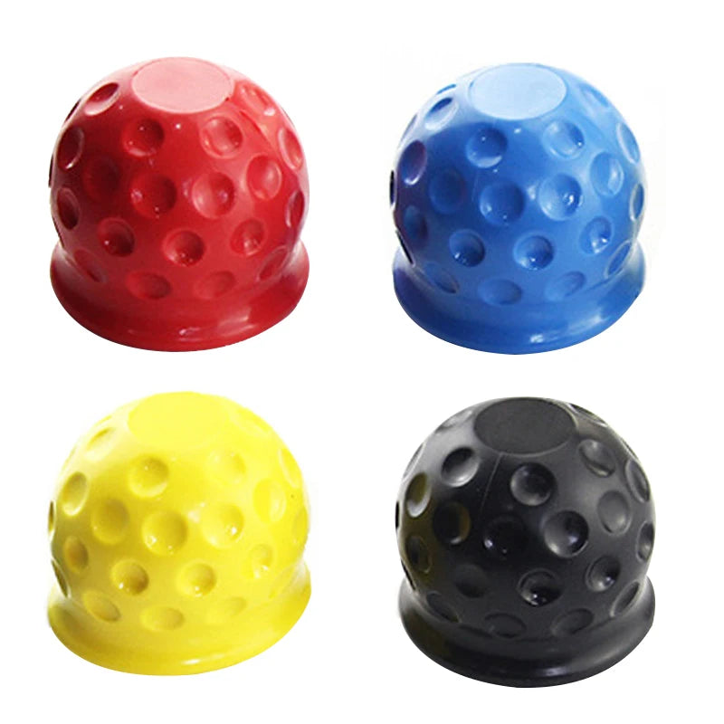 New 4 Colors Universal 50MM Tow Bar Ball Cover Cap Trailer Ball Cover Tow Bar Cap Hitch Trailer Towball Protect Car Accessories