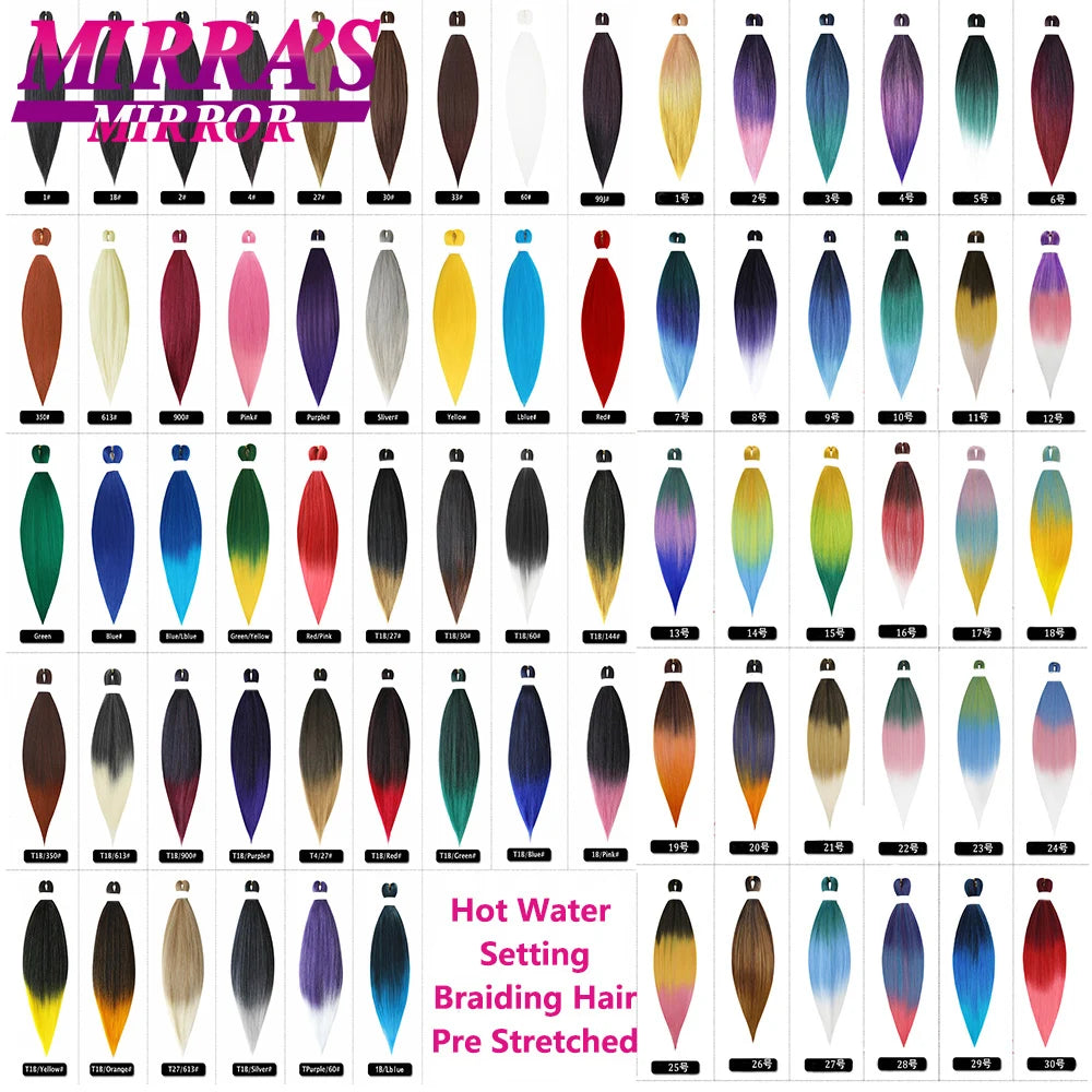 Synthetic Pre Stretched Braiding Hair Easy To Make Senegalese Box Braid Natural Soft Hair Bundles Blue Red Yellow Pink Braids