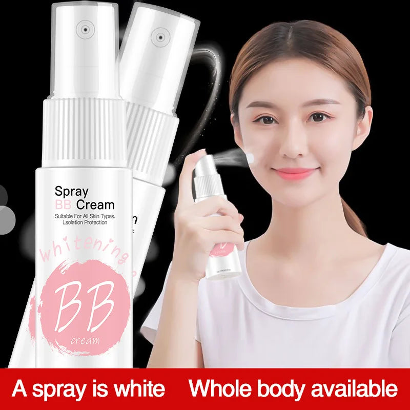 Moisturizing Base Spray BB Cream Waterproof Concealer Brighten Face Beauty Whitening Skin Care High Coverage Makeup Base