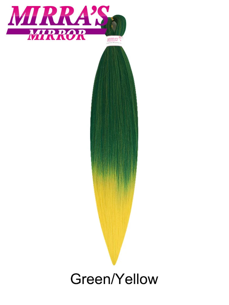 Synthetic Pre Stretched Braiding Hair Easy To Make Senegalese Box Braid Natural Soft Hair Bundles Blue Red Yellow Pink Braids