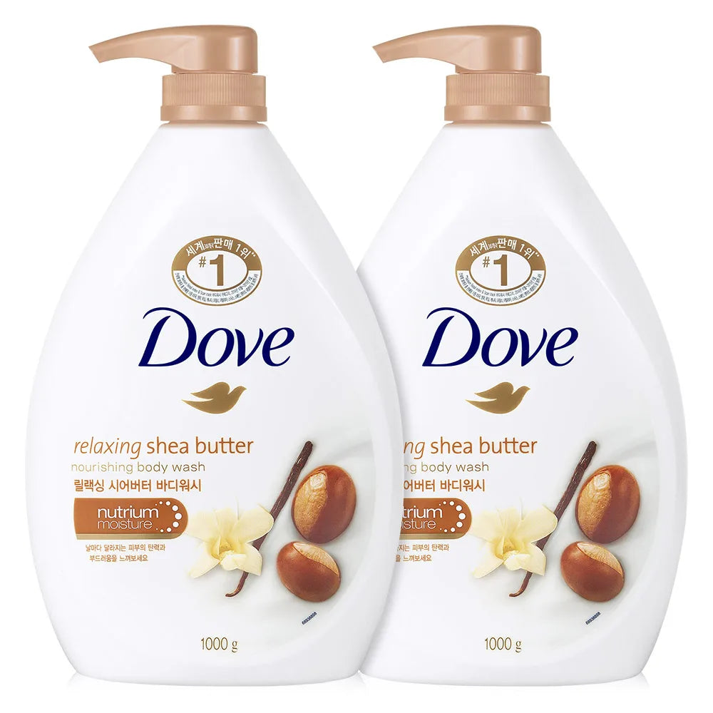 Dove Body Wash Body Cleanser 6 Types 1000ml 2-Pack