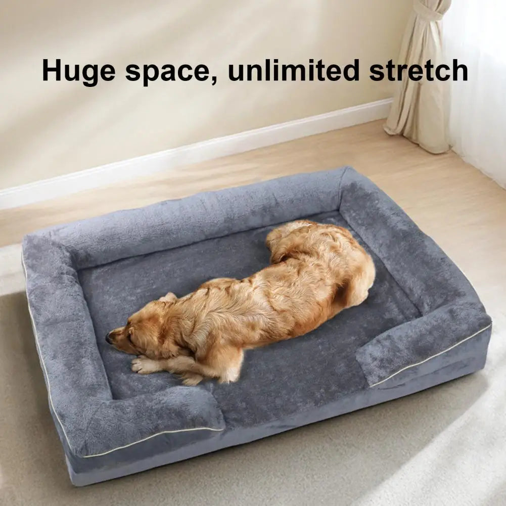 Orthopedic Large Dog Bed Sofa Dog Rest Sleep Bolster Nest With Removable Cover Washable Cotton Filling Soft Pet Couch