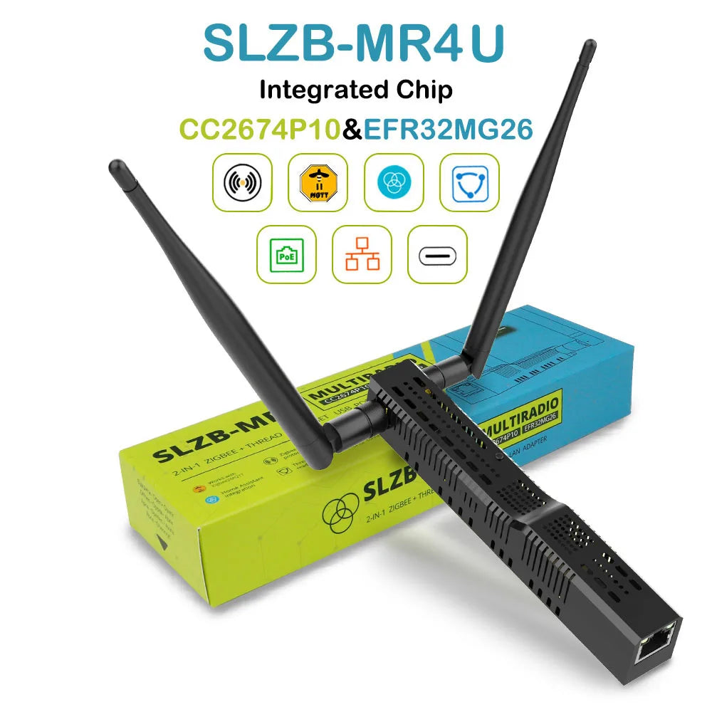 SMLIGHT SLZB-06/M/P7 Zigbee 3.0 to Ethernet,USB,and WiFi gateway coordinator with PoE,works with Zigbee2MQTT,Home Assistant,ZHA