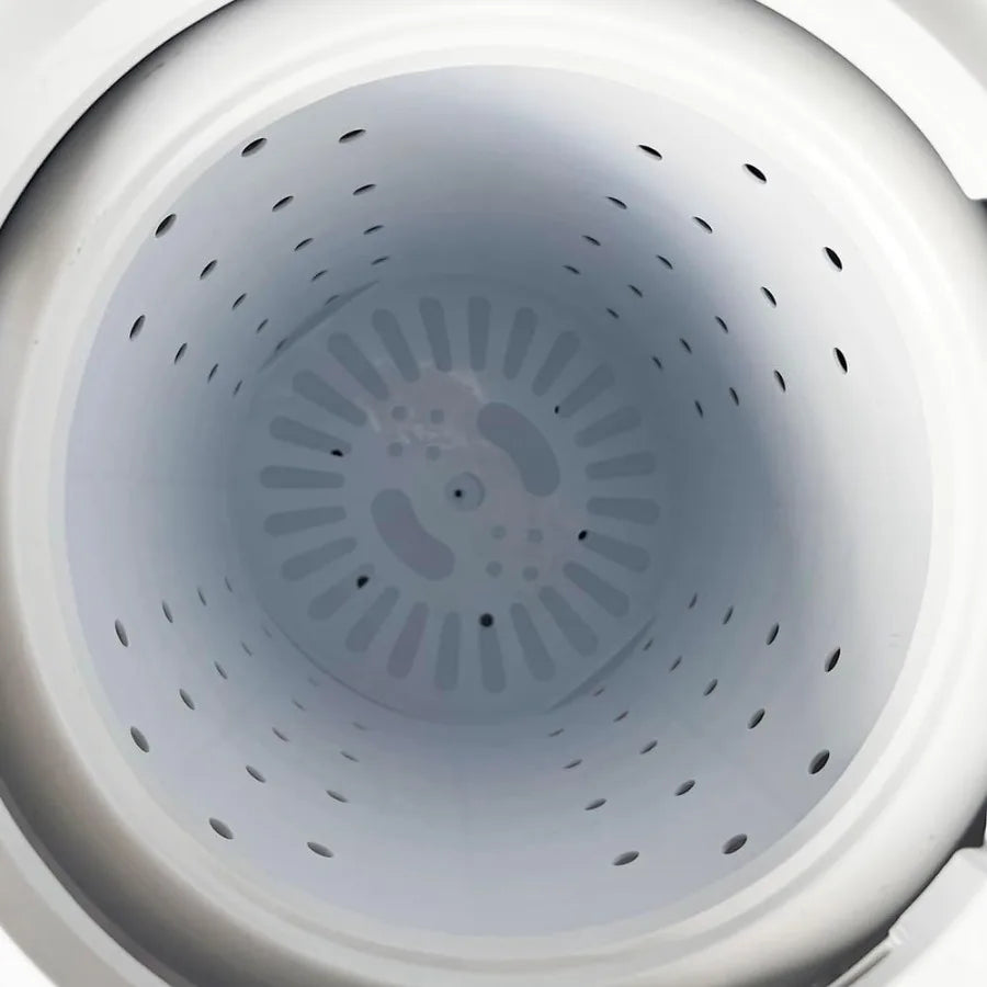 Compact SemiAutomatic Portable Washing Machine with Twin Tub Design for Apartments Dorms and RVs: 14lbs Washer 8lbs Spinner Com