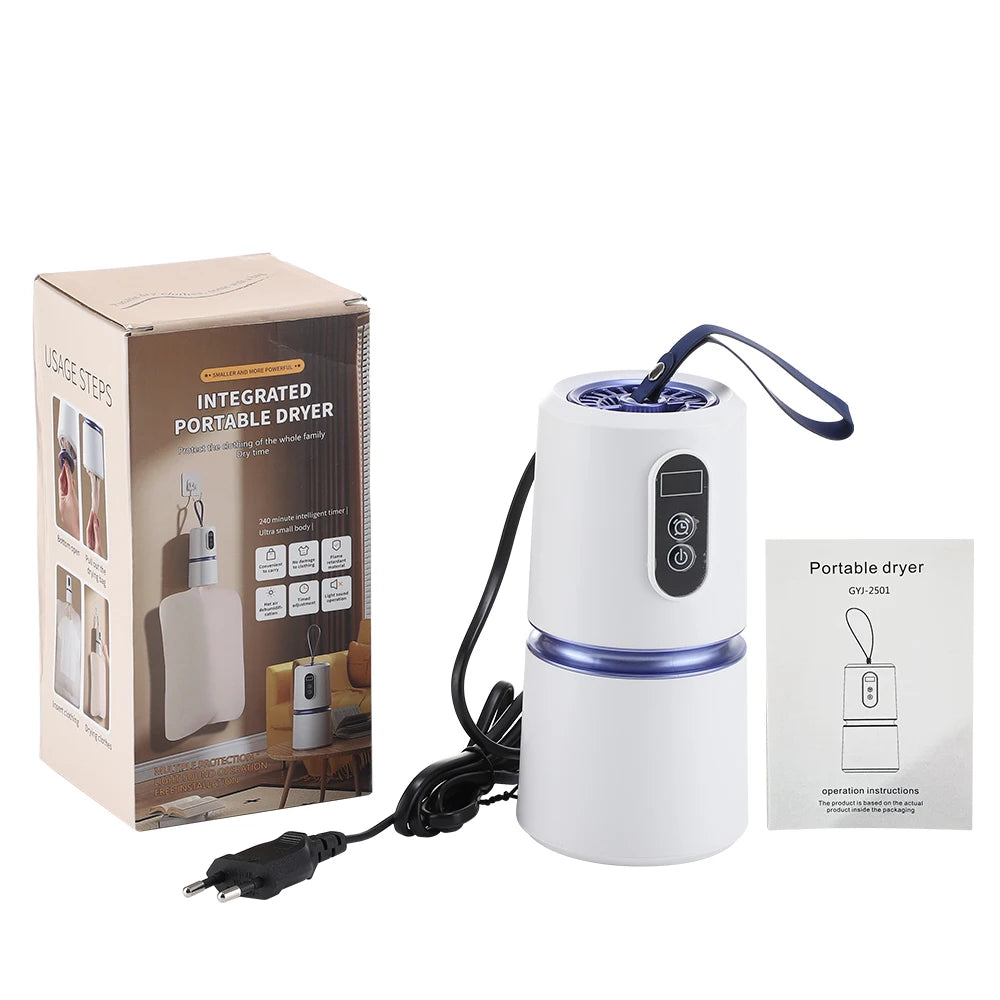 110-220V Smart Portable Clothes Dryer Clothes Laundry Tumble Dryer With Timing Laundry Dryers Outdoor Travel Garment Clothing