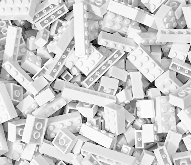 125/250g DIY Building Blocks Bulk Lot Pack Sorte Thick Bricks Block Plate Toys Small Particles Bulk Fit Legoeds Gift for Kids