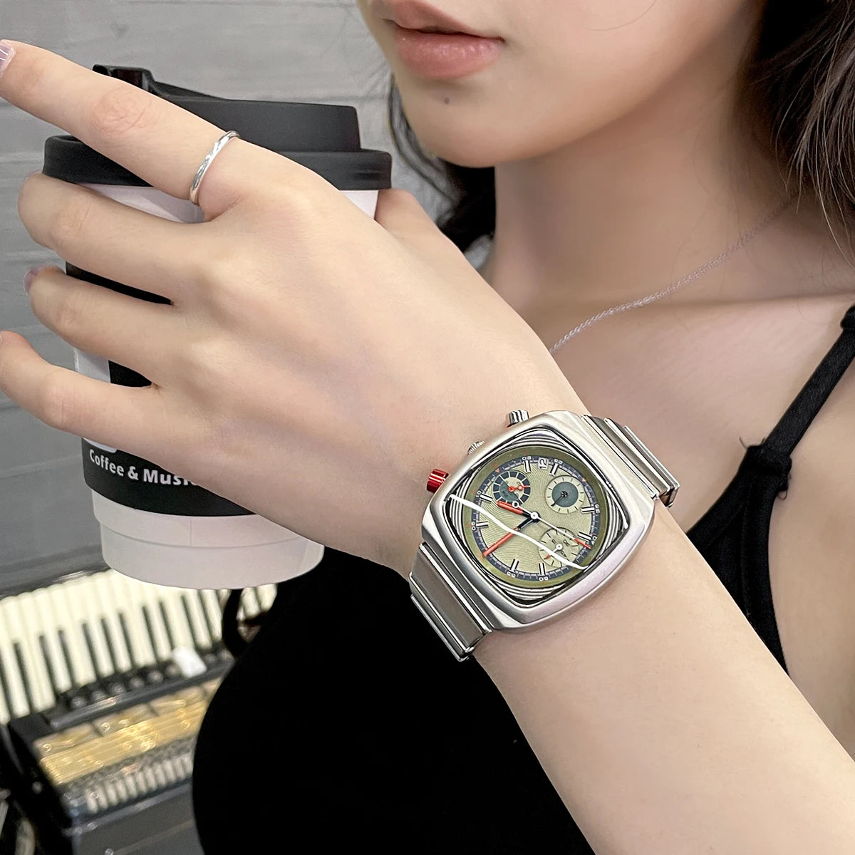 2025 new square watch for women niche light luxury ladies high-end women's watch trendy watch