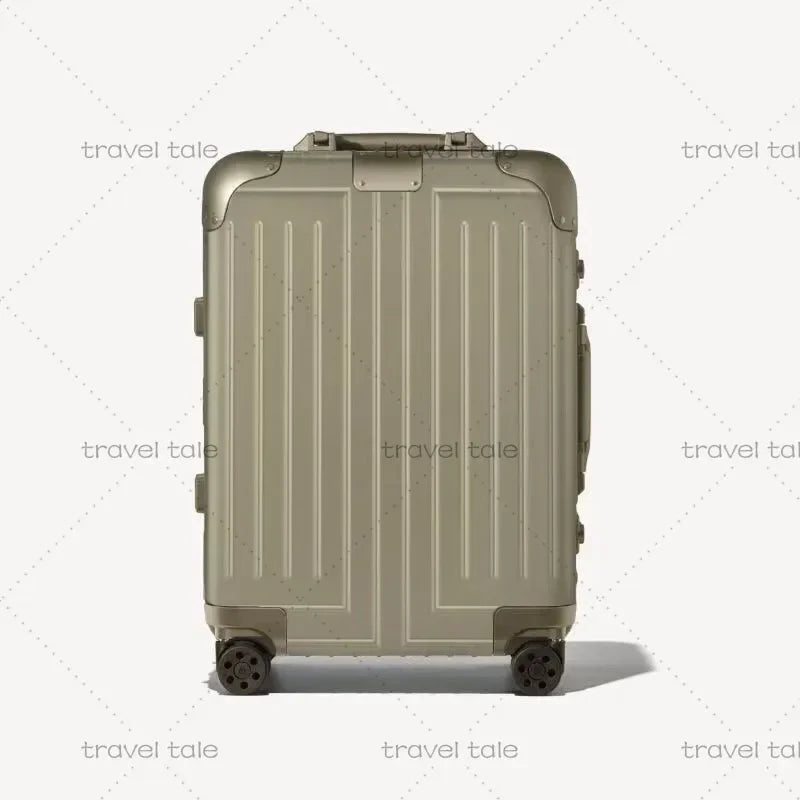 Carrylove 20"26"30 Inch Big Aluminum Trolley Suitcase Trunk Metallic Large Rolling Luggage Bag On Wheels