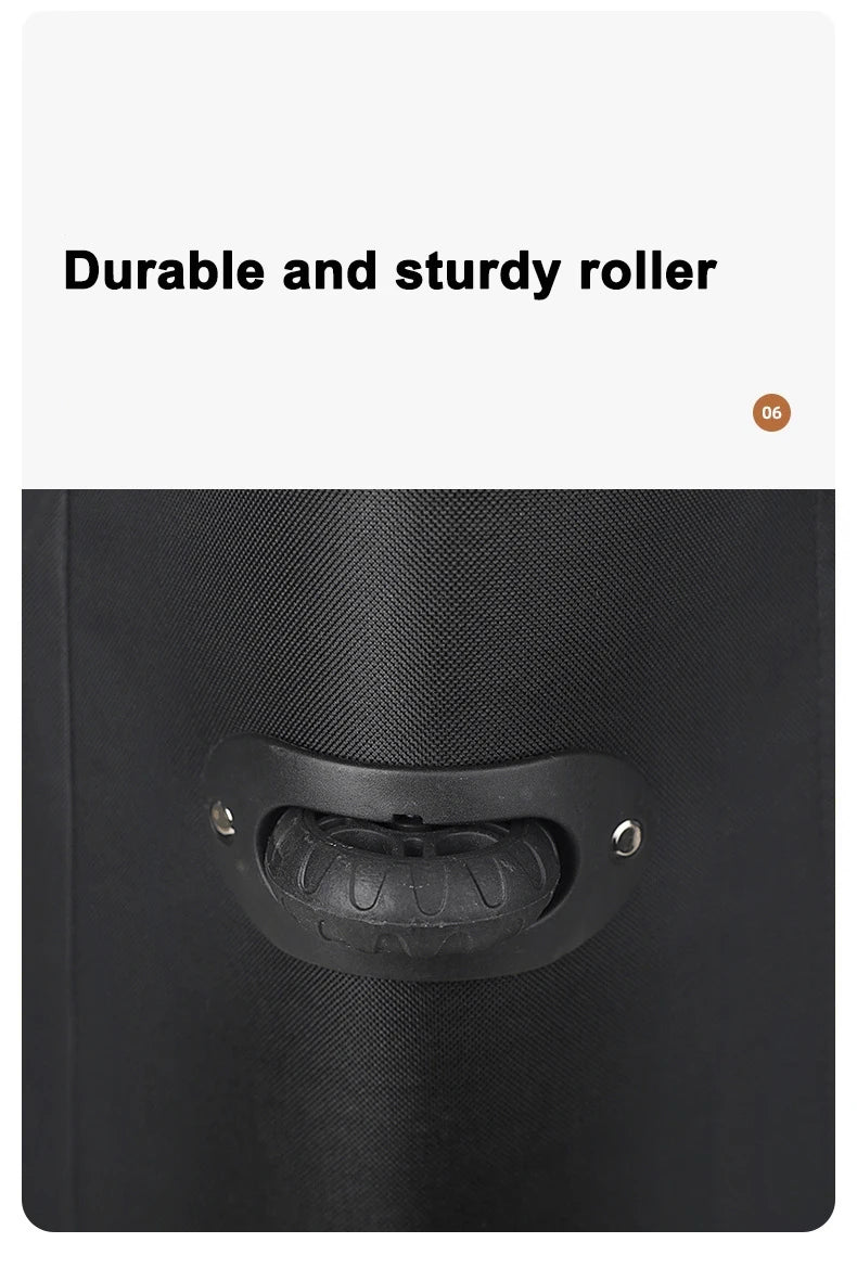 Large Capacity Trolley Bags with Wheels Foldable Luggage Wheeled Bag Travel Suitcase Waterproof Handbag Weekend Rolling Luggage